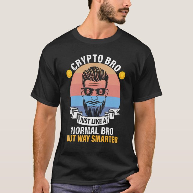 T-shirt Crypto Bro Bitcoin BTC Définition Comme Norma (Devant)
