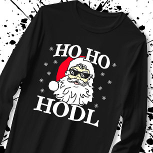 T-shirt Crypto Christmas Santa Cryptocurrency Ho Ho Hodl