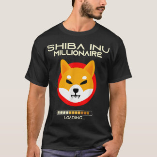 T-shirt Crypto Dog Millionaire Loading Design