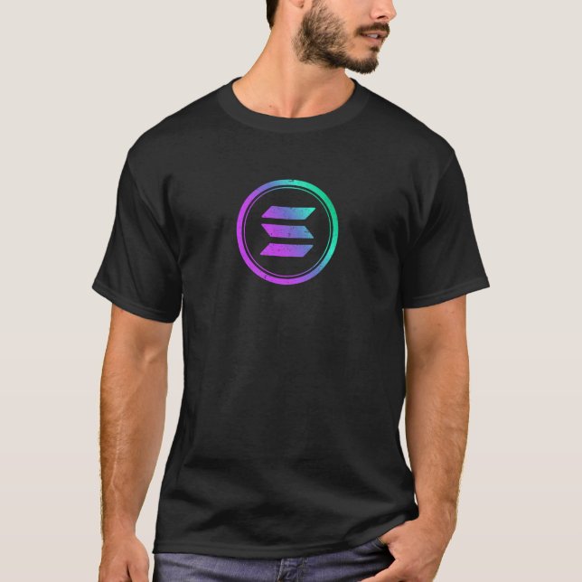 T-shirt Crypto en cristal de Solana (Devant)