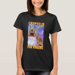 T-shirt Crypto Est Pour Virgins Capybara