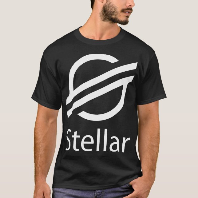 T-shirt Crypto Logo Stellaire Crypto Cryptomonnaie (Devant)