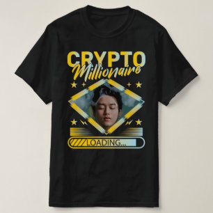 T-SHIRT CRYPTO MILLIONAIRE CHARGEMENT D'UNE PHOTO PERSONNA