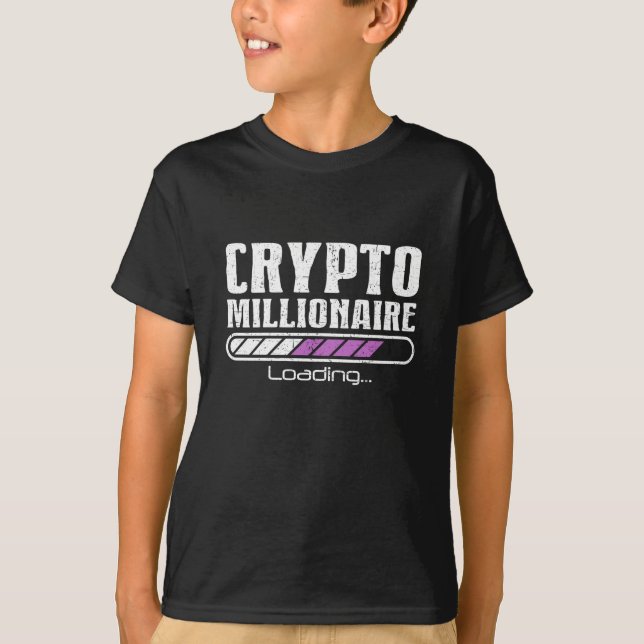 T-shirt Crypto Millionaire Funny Bitcoin (Devant)