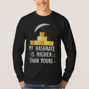 T-shirt Crypto Mon Taux De Hachage Est Supérieur Au Vôtre