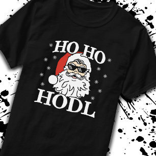 T-shirt Crypto Noël Santa Cryptomonnaie Ho Ho Hodl