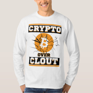 T-shirt Crypto Over Clout™ Bitcoin Actifs sur Algorithmes