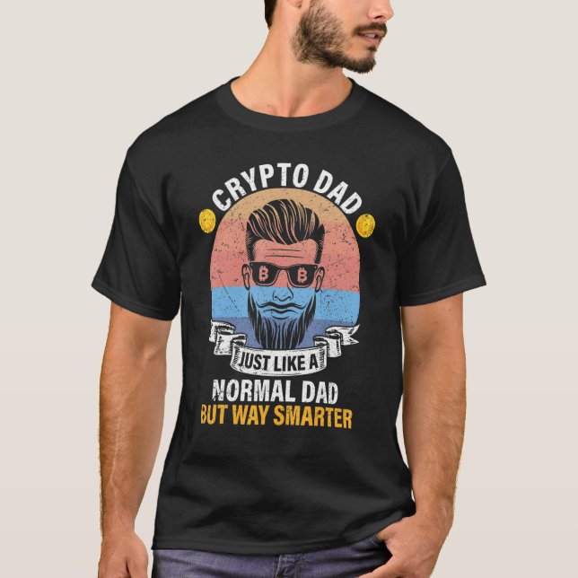 T-shirt Crypto Papa Bitcoin BTC Définition Comme Norma (Devant)