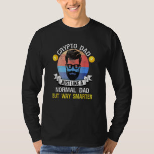 T-shirt Crypto Papa Bitcoin Dogecoin Crypto Blockchain À M