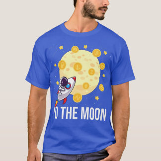 T-shirt Crypto to the Moon Internet Money Token Hunter Ast