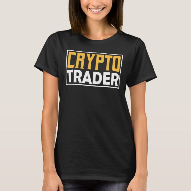T-shirt Crypto Trader Commerce Cryptos (Devant)