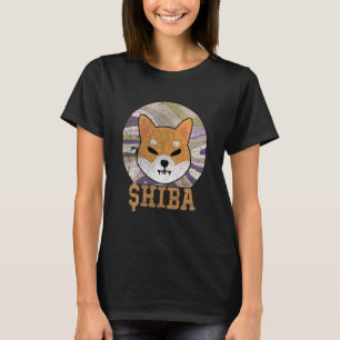 T-shirt Crypto Vintage Shiba Dans Pièce