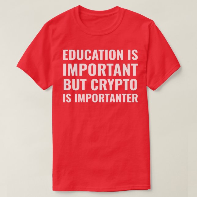 T-shirt Cryptomonnaie Crypto Bitcoin Ether Funny Blockcha (Design devant)