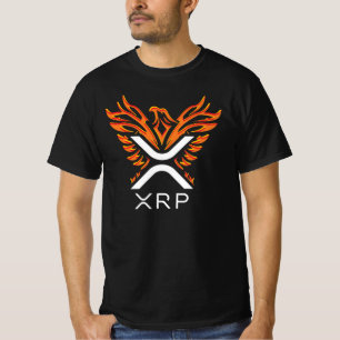 T-shirt Cryptomonnaie XRP Crypto Orange Rising Phoenix