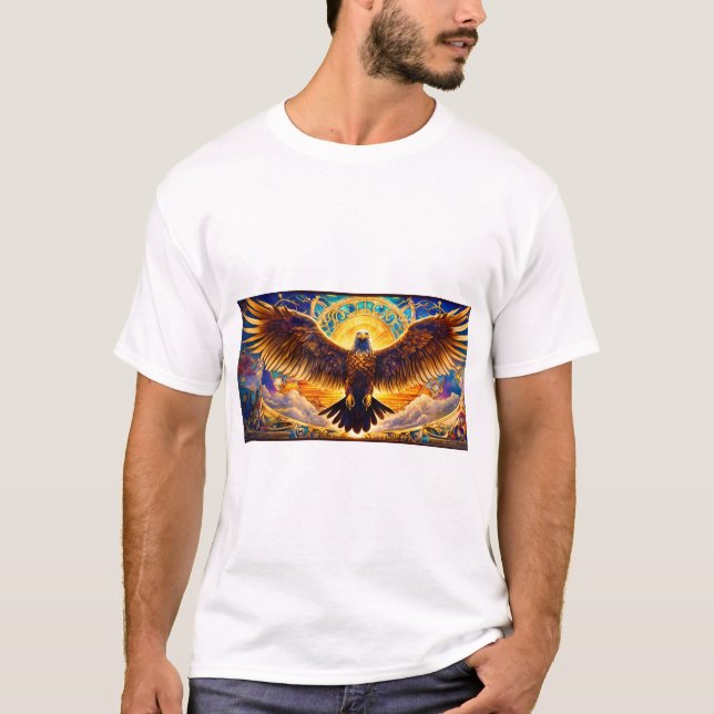 T-shirt Crystal Eagle Collection - Style Visionnaire, Sans (Devant)