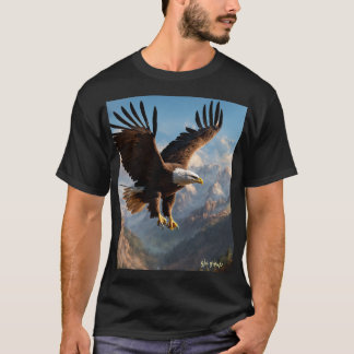 T-shirt Crystal Eagle in Flight – Symbol of Independence &
