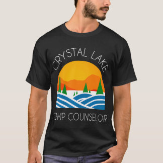T-shirt Crystal Lake Camping et conseiller de camp amusant