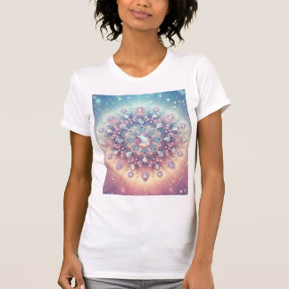 T-shirt Crystal Mandala Royale — Joyaux Pastels
