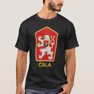 T-shirt ČSLA - Dessus de réservoir tchèque d'emblème d