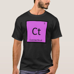 T-shirt Ct - Tableau périodique de chimie de l'État du Con