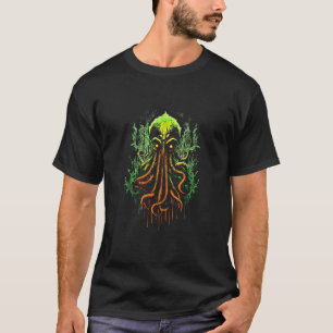 T-shirt Cthulhu Horreur Face Lovecraftian Driving Eldritch