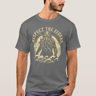 T-shirt Cthulhu Respecte les Anciens Vintage Horreur Cosmi