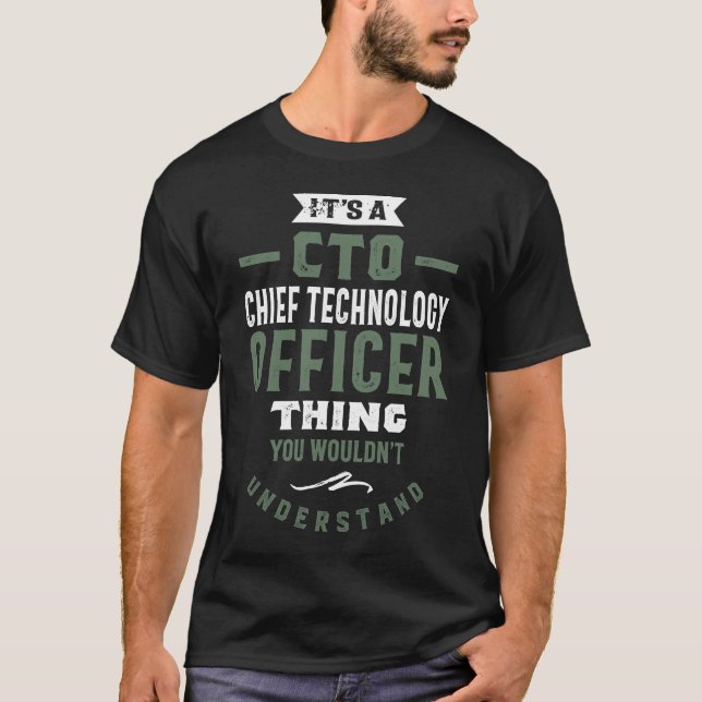 T-shirt CTO - Chef de la technologie (Devant)
