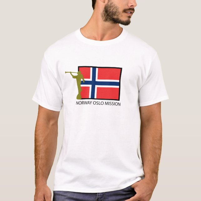 T-SHIRT CTR DE LA MISSION LDS DE LA NORVÈGE OSLO (Devant)