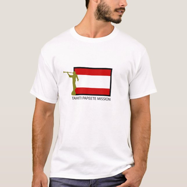 T-SHIRT CTR DE LA MISSION LDS DU TAHITI PAPEETE (Devant)