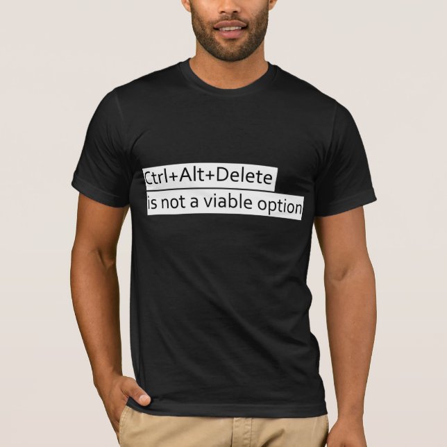T-shirt CTRL+alt+del (Devant)
