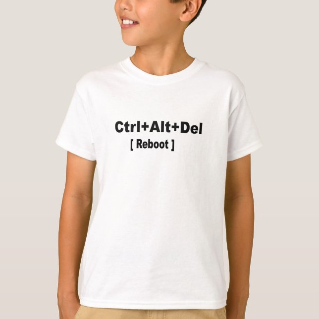 T-shirt ctrl+alt+del, Science de retour à l'école Chemise  (Devant)