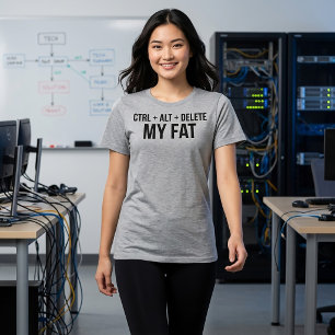T-Shirt Ctrl Alt Delete My Fat Tri-Blend Shirt