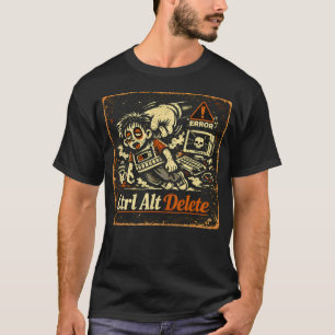 T-shirt Ctrl Alt Suppr – Redémarrer la vie Tee humour tech