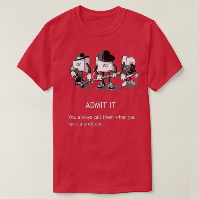 T-shirt ctrlaltdel (Design devant)