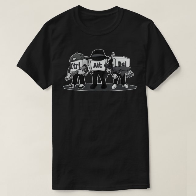 T-shirt CtrlAltDel Funny Admin Nerd Computer Science Don (Design devant)