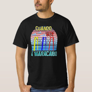 T-shirt Cuando Voy a Maracaibo Souvenirs vénézuéliens