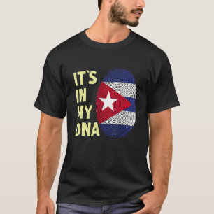 T-shirt Cuba Dans Mon Adn Cuba Drapeau Équipe Cuba 1