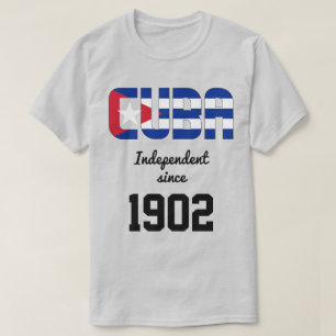 T-shirt Cuba Fête de l'indépendance du drapeau
