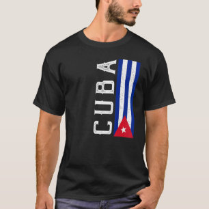 T-shirt Cuba Heritage Pride Pays Soutien Drapeau cubain