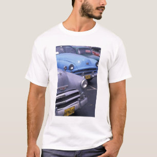 T-shirt Cuba, La Havane. Voitures classiques des années 19
