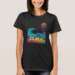 T-shirt Cuba Retro 80s Style Vintage Surf Vaporwave