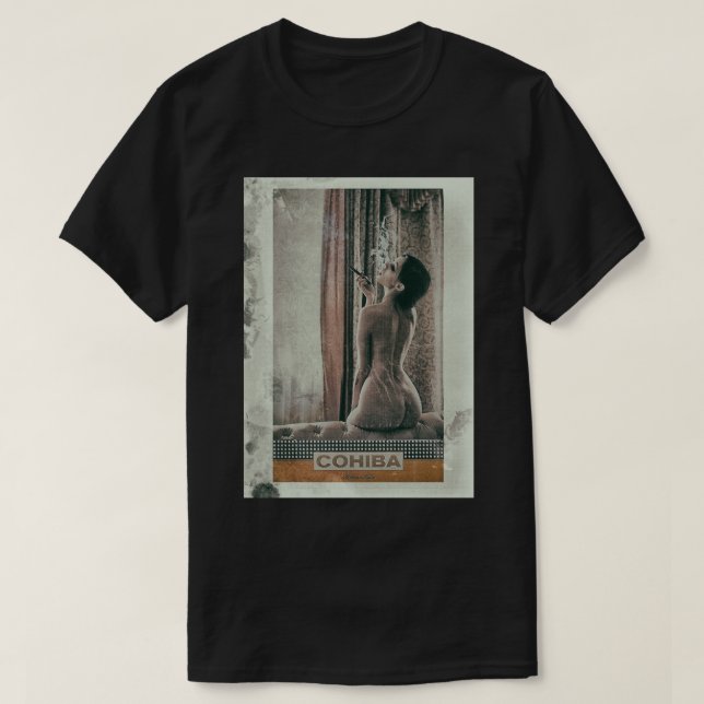 T-shirt Cubain Cigar Sexy lady (Design devant)