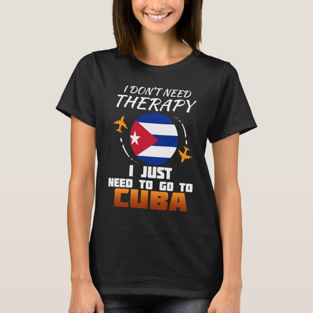 T-shirt Cuban Flag I Cuba Flag I Vacation I Funny Cuba (Devant)