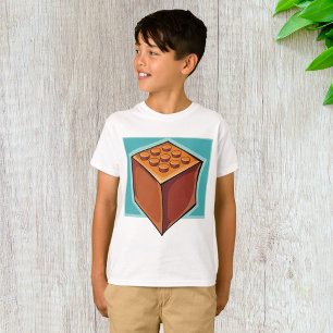 T-shirt Cube Brown