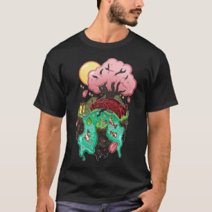 T-shirt Cube de jardin de carpes koï japonais