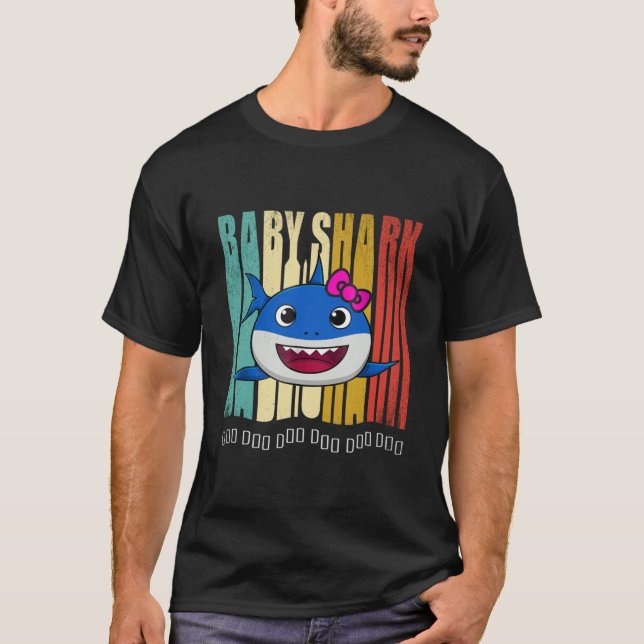 T-shirt Cube - requin Doo Doo Doo de bébé de kute (Devant)