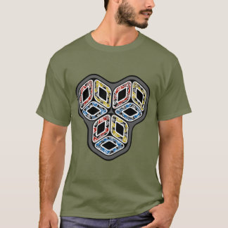 T-shirt Cubes à trois dimensions colorés