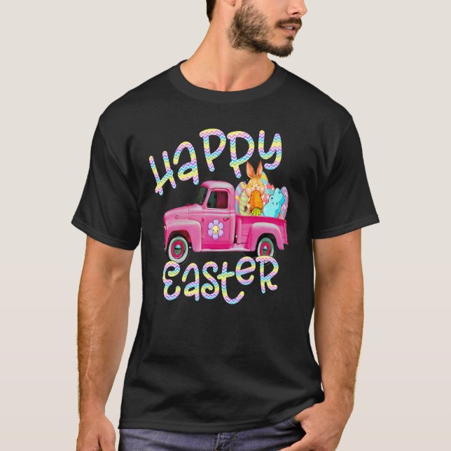 T-shirt Cubes Camion Carottes de lapin Camion Chasse de la (Devant)