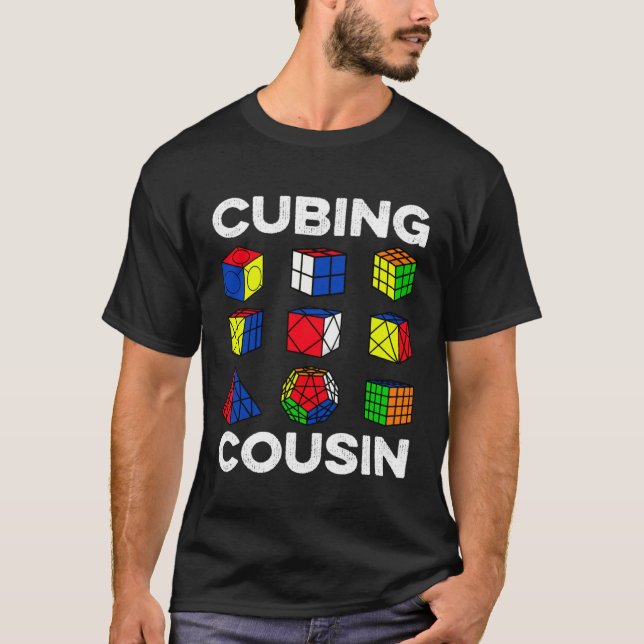 T-shirt Cubing Cousin Speedcubing Speedsolving Cuber (Devant)