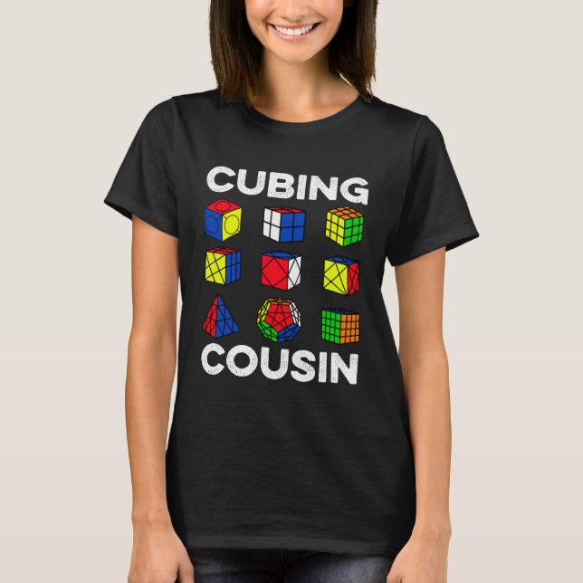 T-shirt Cubing Cousin Speedcubing Speedsolving Cuber (Devant)